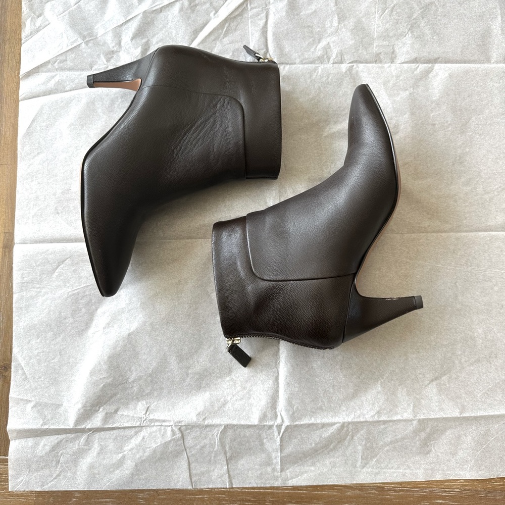 Nine West Size 5 Dark Brown Leather Boots